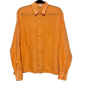 Craig Taylor 100% Linen Button Up Shirt Mens Sz XL Quiet Luxury Coastal Classic